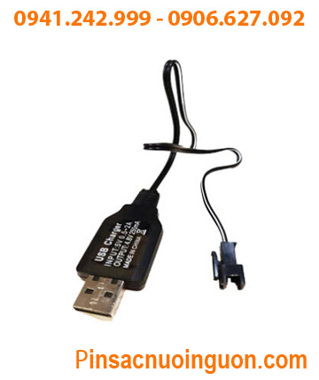 Cáp sạc SM-4.8V, Cáp sạc pin NiMh 4.8v với đầu Cáp USB 250mAh |HÀNG CÓ SẲN