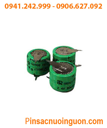 Pin sạc NiMh 2/V80H, Pin sạc NiMh 2.4v-80mAh 2/V80H (Nickel Metal Hydride) chính hãng