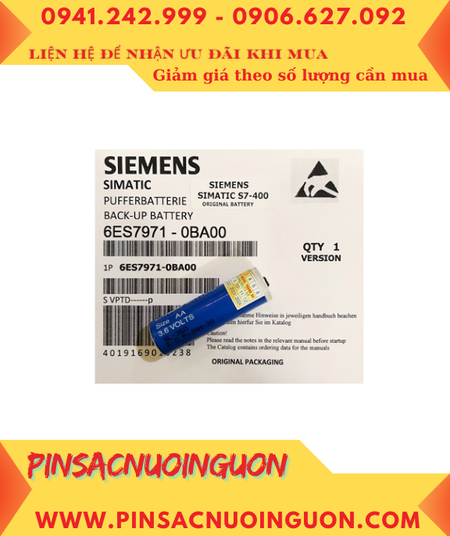 Pin S7-400; Pin Siemens S7-400; Pin nuôi nguồn Siemens S7-400 lithium 3.6v AA 2300mAh _Xuất xứ Đức