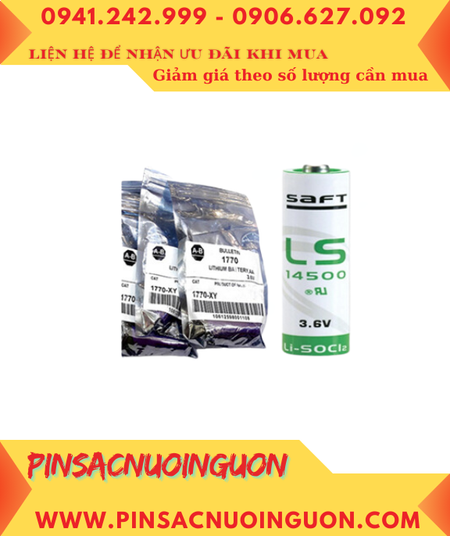 Pin LS14500 _Pin Saft LS14500 thay pin nuôi nguồn ALLEN BRADLEY 1770-XY AA 2600mAh 3.6v _Made in France
