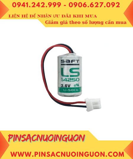 Pin LS14250 _Pin Saft LS14250; Pin nuôi nguồn PLC Saft LS14250 3.6v 1/2AA 1200mAh _Made in France