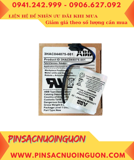 ABB Robots 3HAC044075-001/01; Pin nuôi nguồn ABB Robots 3HAC044075-001/01 lithium 7.2v_Xuất xứ Pháp