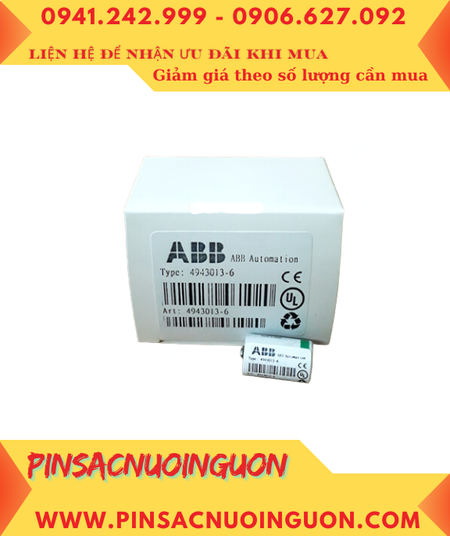 ABB 4943013-6; Pin nuôi nguồn ABB Robots ABB 4943013-6 lithium 3.6v 1200mAh /Xuất xứ PHÁP