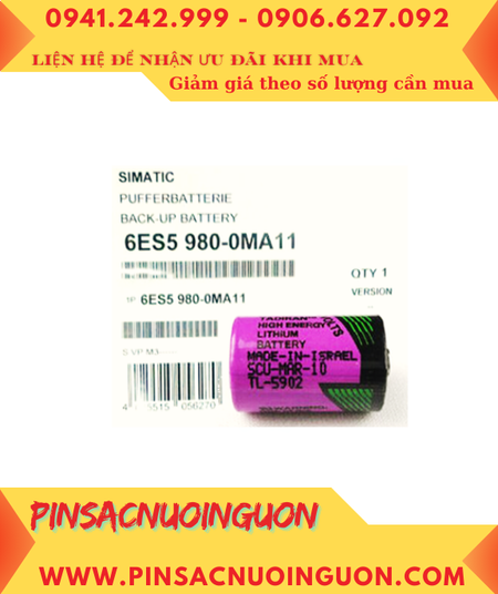 Siemens 6ES5980-0MA11; Pin nuôi nguồn Siemens 6ES5980-0MA11 lithium 3.6v _Xuất xứ Israel