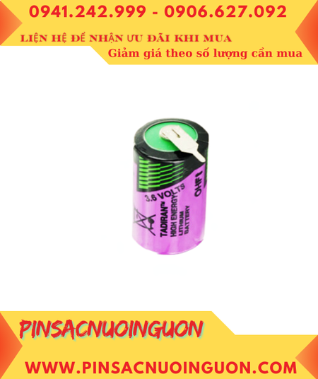 Pin SL-550; Pin Tadiran SL-550; Pin nuôi nguồn PLC Tadiran SL-550 lithium 3.6v 1/2AA 900mAh _Xuất xứ Israel