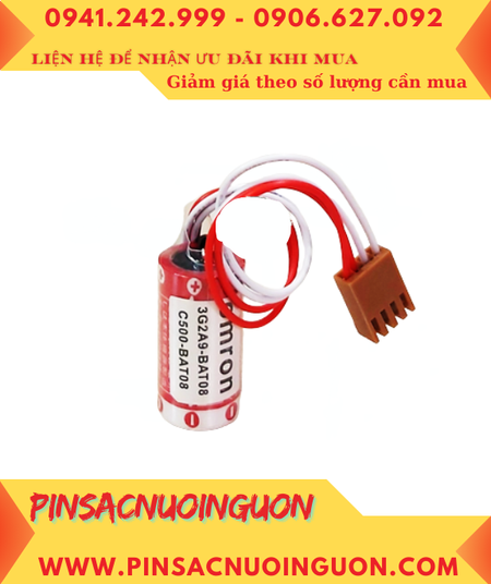 Omron C500-BAT08; Pin nuôi nguồn Omron C500-BAT08 lithium 3.6v 2/3A 1600mAh _Xuất xứ Nhật