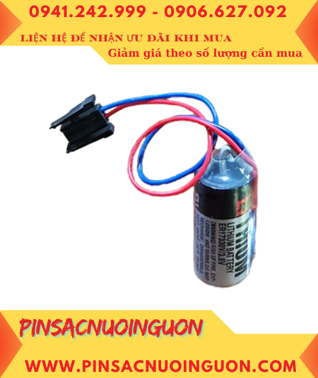 Toshiba ER17330V; Pin nuôi nguồn PLC Toshiba ER17330V lithium 3.6v 1700mAh (Zắc đen) _Xuất xứ Nhật