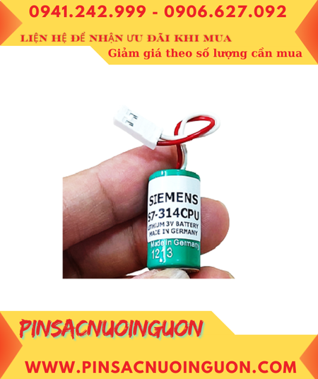 Siemens S7-314CPU; Pin nuôi nguồn Siemens S7-314CPU 1/2AA 850mAh chính hãng _Xuất xứ ĐỨC