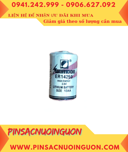 SUNMOON ER14250 _Pin nuôi nguồn TIMER SUNMOON ER14250 lithium 3.6v 1/2AA 1200mAh