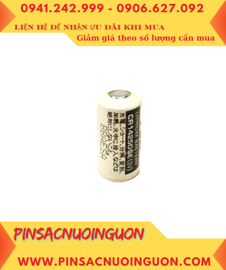 Sanyo CR14250SE; Pin nuôi nguồn PLC Sanyo CR14250SE lithium 3v 1/2AA 850mAh, Xuất xứ NHẬT
