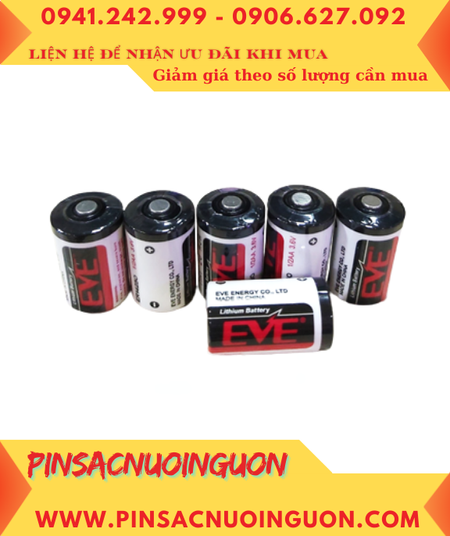 Pin ER14250 _Pin EVE ER14250; Pin nuôi nguồn EVE ER14250 lithium 3.6v 1/2AA 1200mAh chính hãng