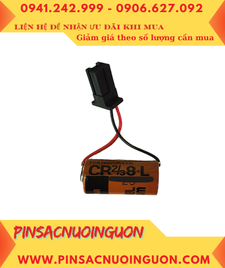 FUJI CR2/3 8.L (Zắc Fanuc); Pin nuôi nguồn FUJI CR2/3 8.L lithium 3v 2/3A 1900mAh chính hãng