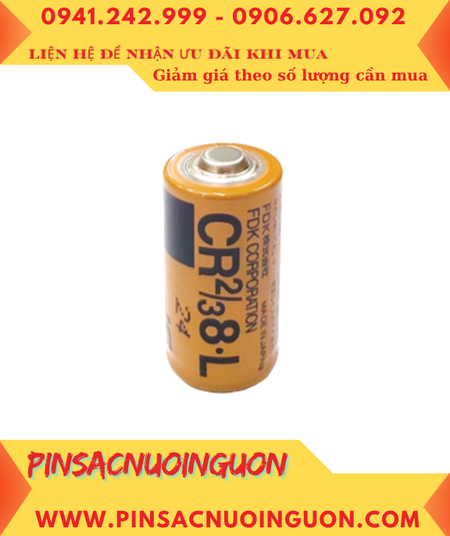 FUJI CR2/3 8.L; Pin nuôi nguồn PLC FUJI CR2/3 8.L lithium 3v 2/3A 1900mAh, Xuất xứ NHẬT