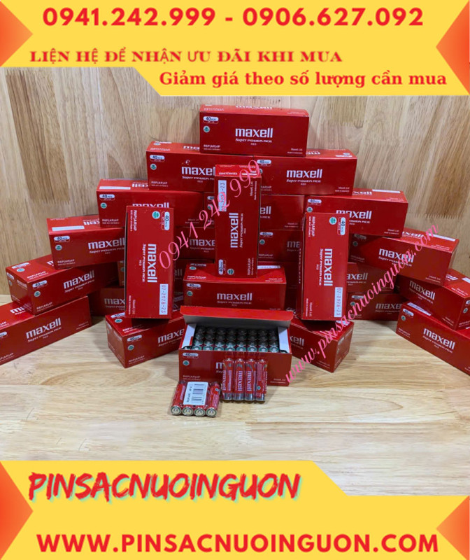 COMBO 1HỘP=40viên Pin AA 1.5v Maxell R6P(AR)4P SUM-3 Super Power ACE _Giá chỉ 109.000đ/ Hộp thumb