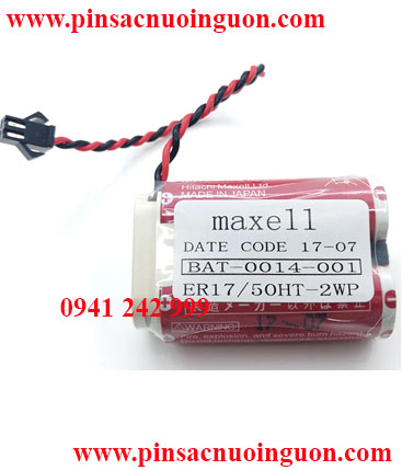 Pin MAXELL ER17/50HT-2WP, Pin nuôi nguồn PLC MAXELL ER17/50HT-2WP lithium 3.6v 5500mAh (X.xứ Nhật)