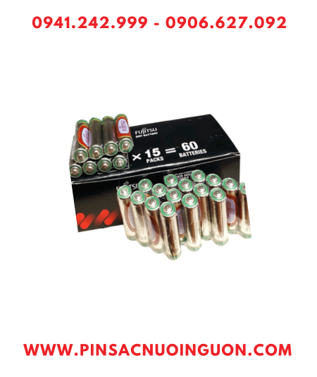 COMBO 1HỘP=60viên Pin Fujitsu R6 MN2300SP4 Heavy Duty 1.5v chính hãng _Giá chỉ 195.000/Hộp 60viên