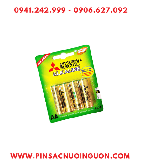Mitsubishi LR6 _Pin tiểu AA 1.5v Alkaline Mitsubishi LR6 MN1500 chính hãng (Loại vỉ 4viên)