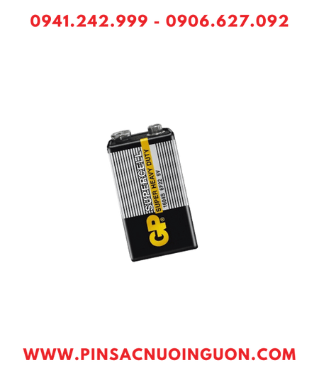 GP 1604S-2-G55 /Pin 6F22 Pin vuông 9v GP Supercell 1604S-2-G55 Super Heavy Duty /Gói 01viên