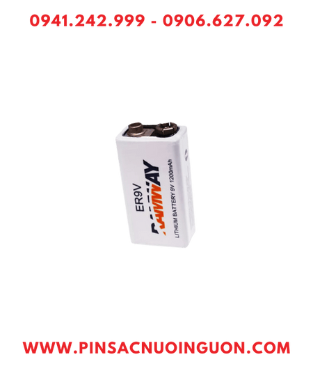 Pin ER-9V; RAMWAY ER-9V; Pin nuôi nguồn RAMWAY ER-9V lithium 9.0v 1200mAh chính hãng