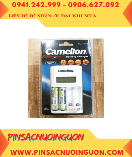 Camelion BC-1012 _Bộ sạc pin BC-1012 kèm 2 pin sạc Camelion NH-AA2500ARBP2 (AA2500mAh 1.2v_