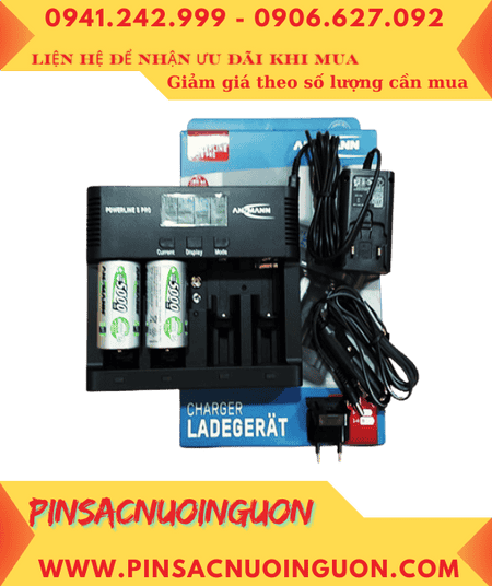 Ansman Powerline 5Pro, Máy sạc 5 Pin -Kèm sẳn 2 Pin sạc Ansman D5000mAh-12v Mignon chính hãng