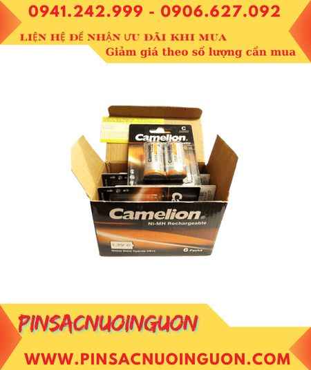 COMBO 01Hộp (6vỉ=12viên) Pin sạc 1.2v Camelion NH-C2500BP2 chính hãng _Giá chỉ 1.188.000/Hộp