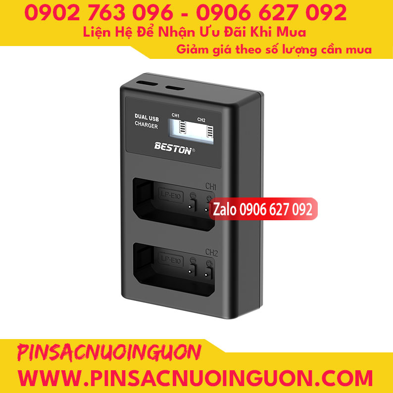 Bộ sạc pin Beston LP-E10 dùng cho các dòng pin LP-E10 của Canon