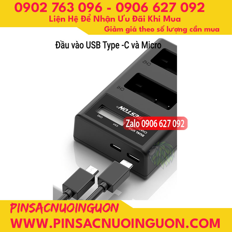 Bộ sạc pin Beston LP-E6 dùng cho các dòng pin LP-E6 của Canon thumb