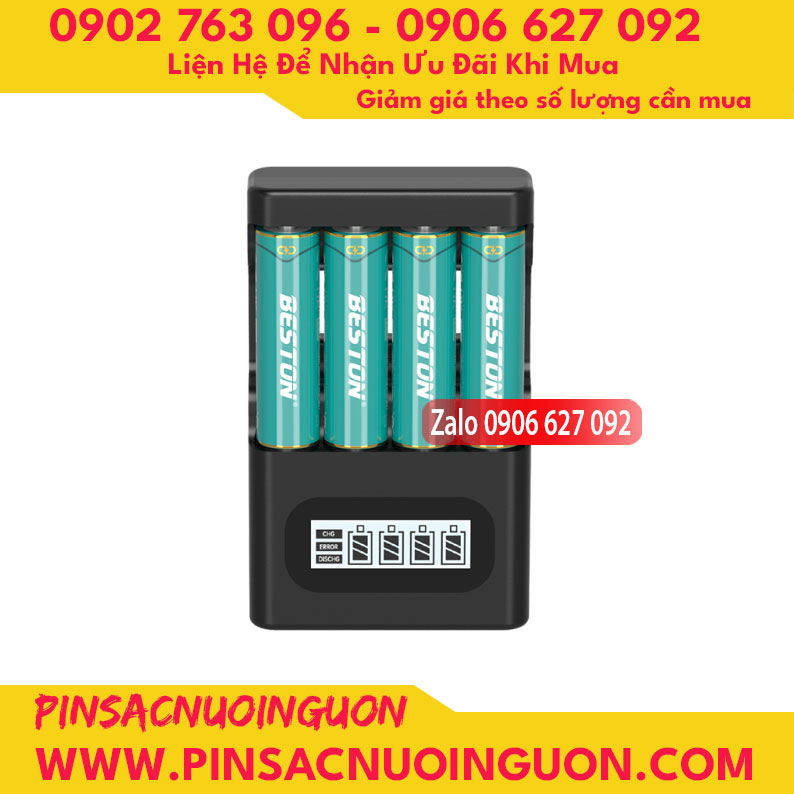 Bộ sạc Beston M9501, sạc cho pin 1.2V và 1.5V thumb