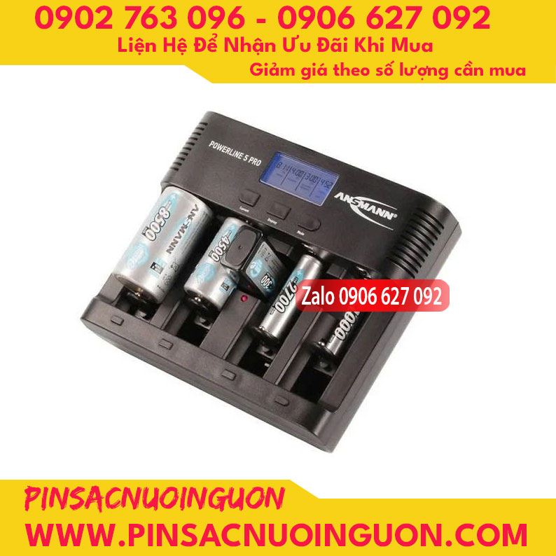 Bộ sạc pin POWERLINE 5 Pro ANSMANN – Hàng Nhập Khẩu thumb