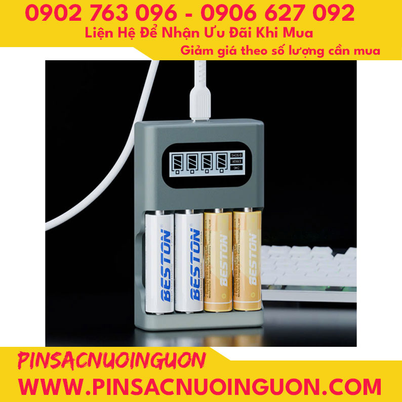 Bộ sạc Beston M9501, sạc cho pin 1.2V và 1.5V thumb