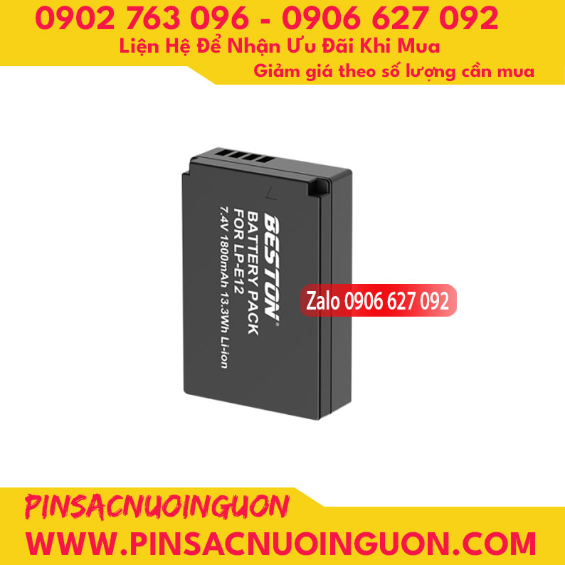 Pin Beston LP-E12 dùng cho máy ảnh Canon dung lượng 1800mAh