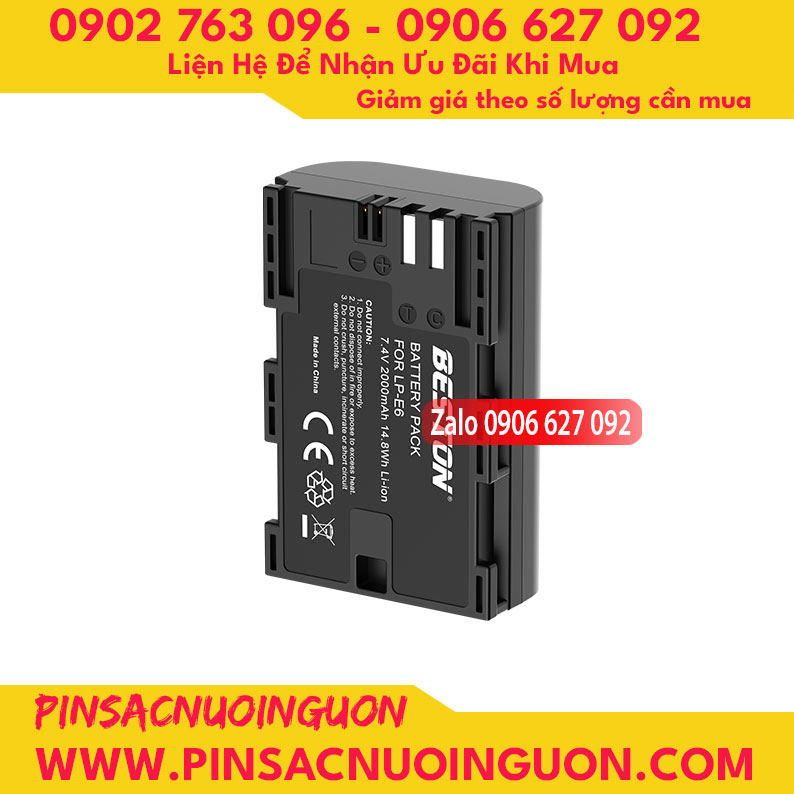 Pin Beston LP-E6 dùng cho máy ảnh Canon dung lượng 2000mAh