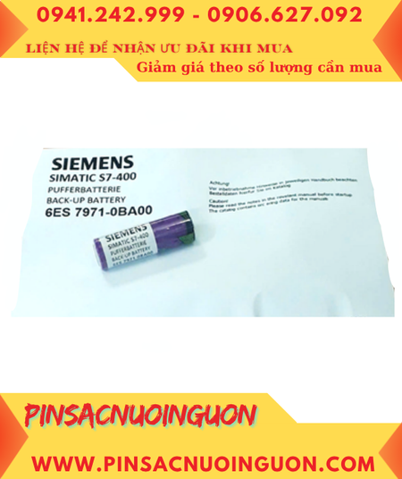Siemens 6ES7971-0BA00, Pin nuôi nguồn Siemens 6ES7971-0BA00 lithium 3,6v AA 2400mAh _Xuất xứ ĐỨC