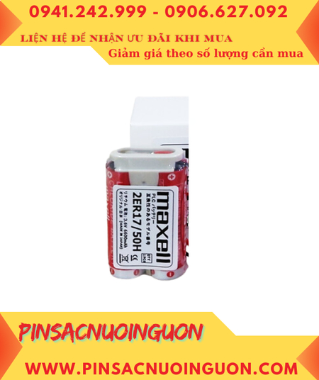 Maxell 2CR17335A-WK17, Pin PLC Maxell 2CR17335A-WK17 lithium 6v 1650mAh chính hãng, Xuất xứ Nhật