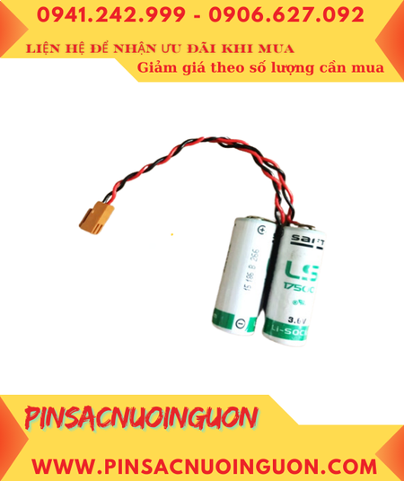 Saft 2LS17500, Pin nuôi nguồn PLC Saft 2LS17500 lithium 3.6v 7200mAh chính hãng _Xuất xứ Pháp