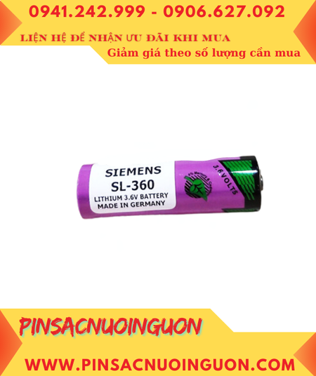 Siemens SL-360; Pin nuôi nguồn Siemens SL-360 lithium 3.6v AA 2400mAh chính hãng _Xuất xứ Đức