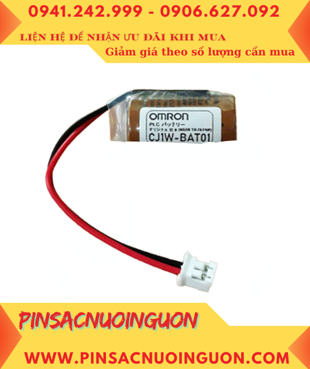 Omron CJ1W-BAT01, Pin nuôi nguồn PLC Omron CJ1W-BAT01 lithium 3v 1000mAh chính hãng, Xuất xứ Nhật
