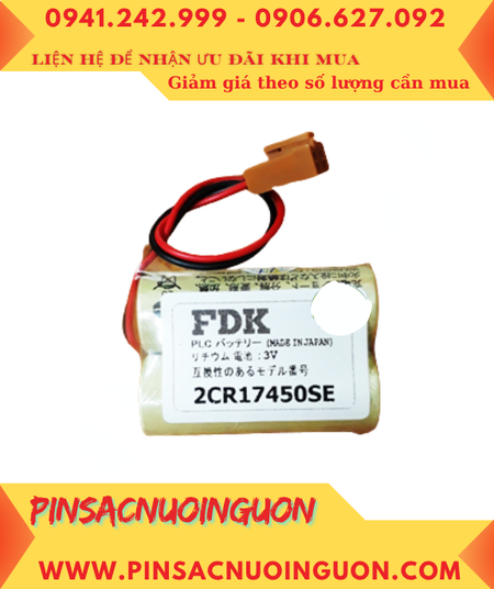 FDK 2CR17450SE (2 viên ghép đôi), Pin nuôi nguồn FDK 2CR17450SE Lithium 3v chính hãng /Xuất xứ NHẬT