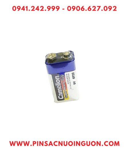 Camelion 6F22 _Pin 6F22; Pin vuông 9v Camelion 6F22 Heavy Duty chính hãng /Loại gói 01viên