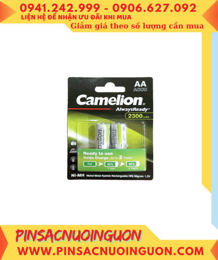 Camelion NH-AA2300ARBP2 _Pin sạc AA 2300mAh 1.2v Camelion Alwaysready NH-AA2300ARBP2 _Vỉ 2viên