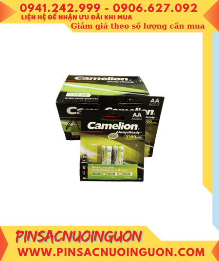 COMBO 1HỘP 12vỉ (24viên) Pin sạc AA2300mAh 1.2v Camelion NH-AA2300ARBP2 _Giá 816.000đ/HỘP 12vỉ