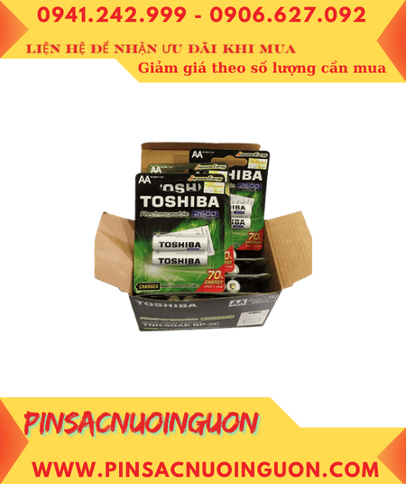 COMBO MUA 1HỘP 10vỉ Pin sạc AA 2600mAh 1.2v Toshiba TNH-6GAE BP-2C _Giá chỉ 1.639.000/HỘP 20viên