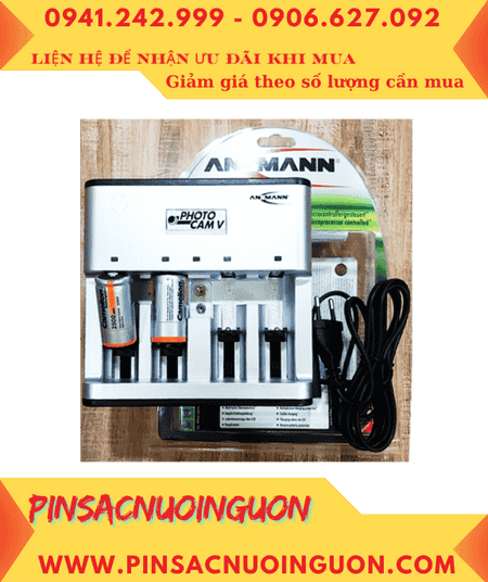 Ansman Photocam V, Bộ sạc 4viên pin C - Kèm sẳn 2 pin sạc Camelion NH-C2500BP2 (C2500mAh-1.2v)
