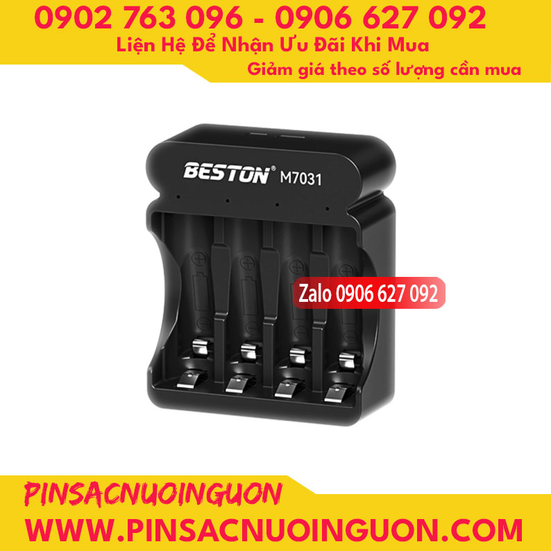 Bộ sạc pin Beston dành cho pin AA AAA Lithium 1.5V M7011
