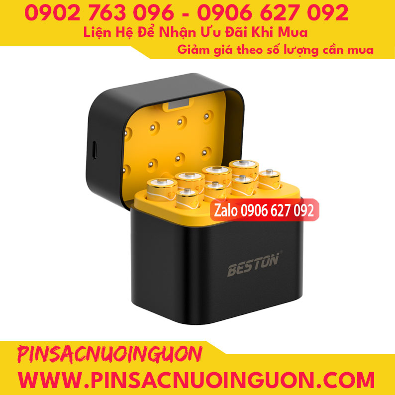 Hộp sạc pin Beston M7037 dành cho pin AA và AAA Lithium 1.5V