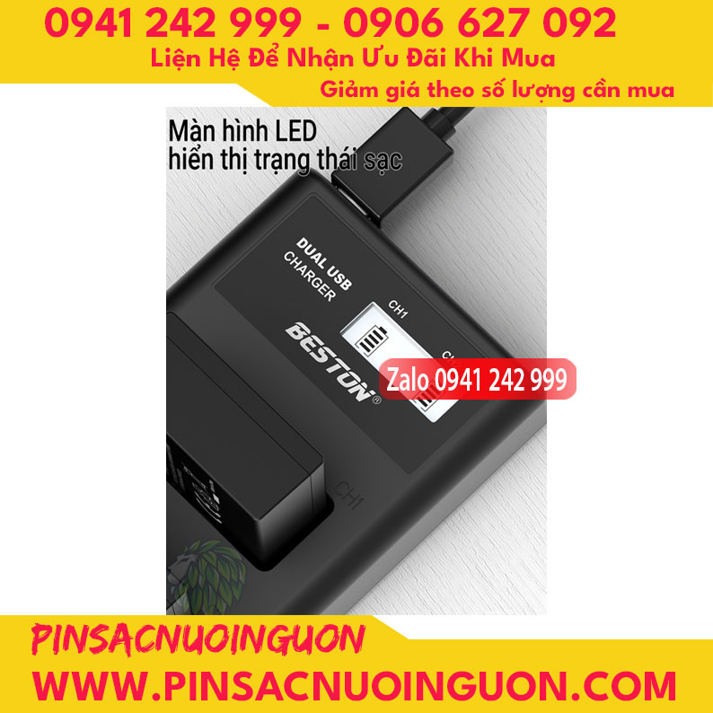 Bộ sạc pin Beston NP-W126 dùng cho các dòng pin NP-W126 của Fujifilm