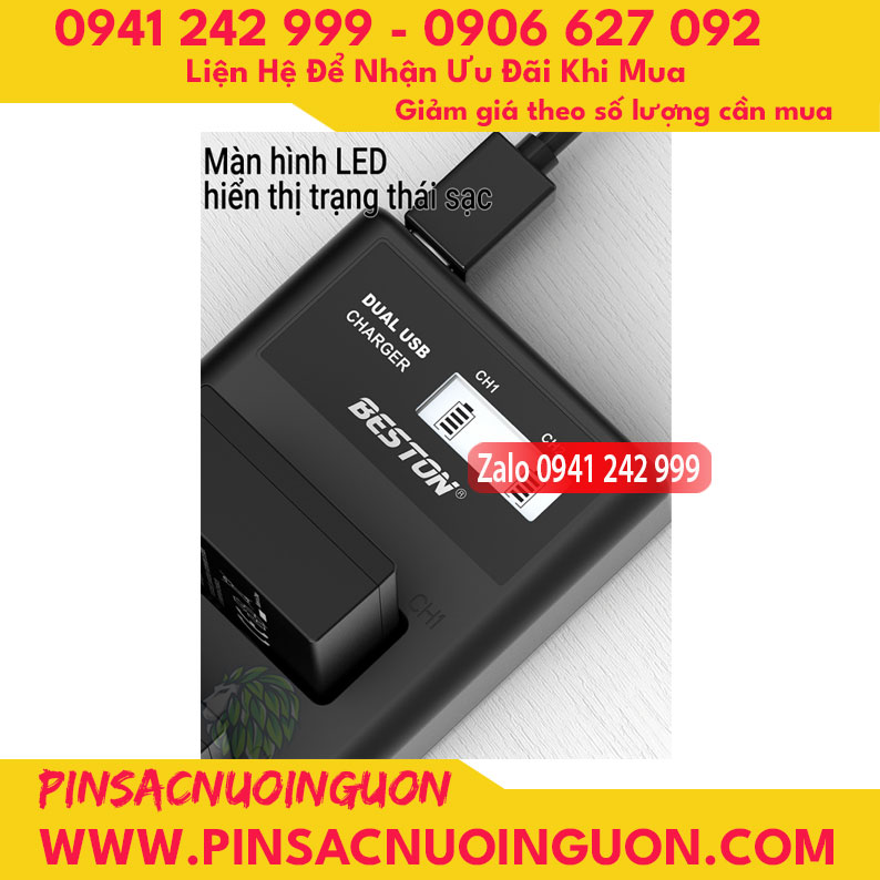 Bộ sạc pin Beston NP-FW50 dùng cho các dòng pin FW50 của Sony