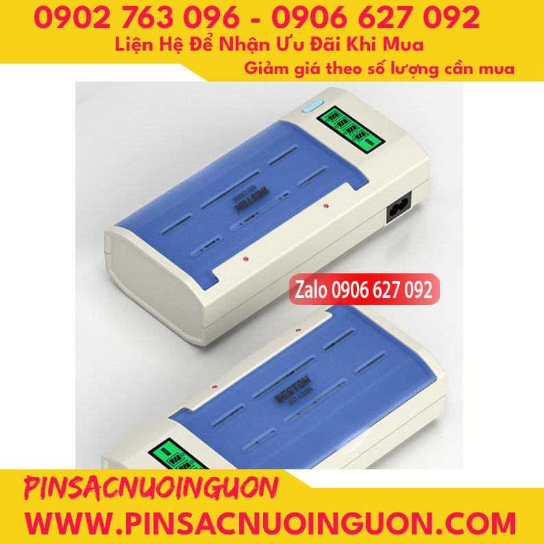 Bộ sạc pin đa năng Beston C821BW sạc cho nhiều loại pin Ni-MH